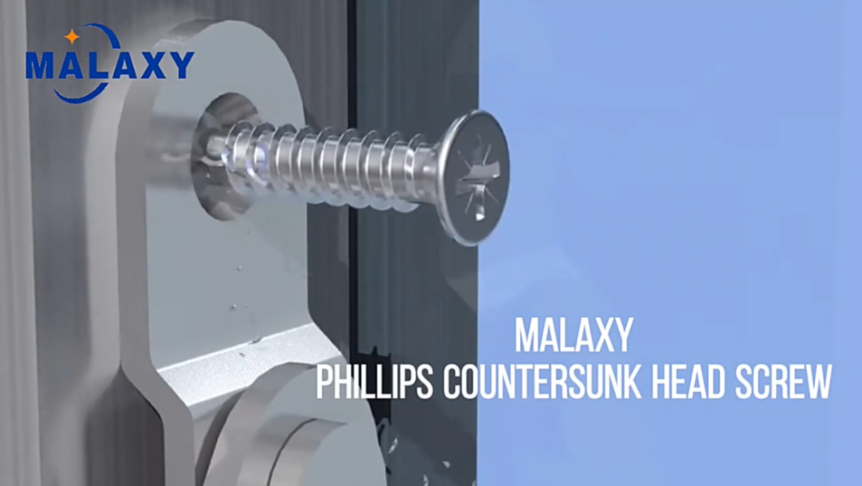 Phillips Countersunk Head Screw-Malaxy Industry.mp4