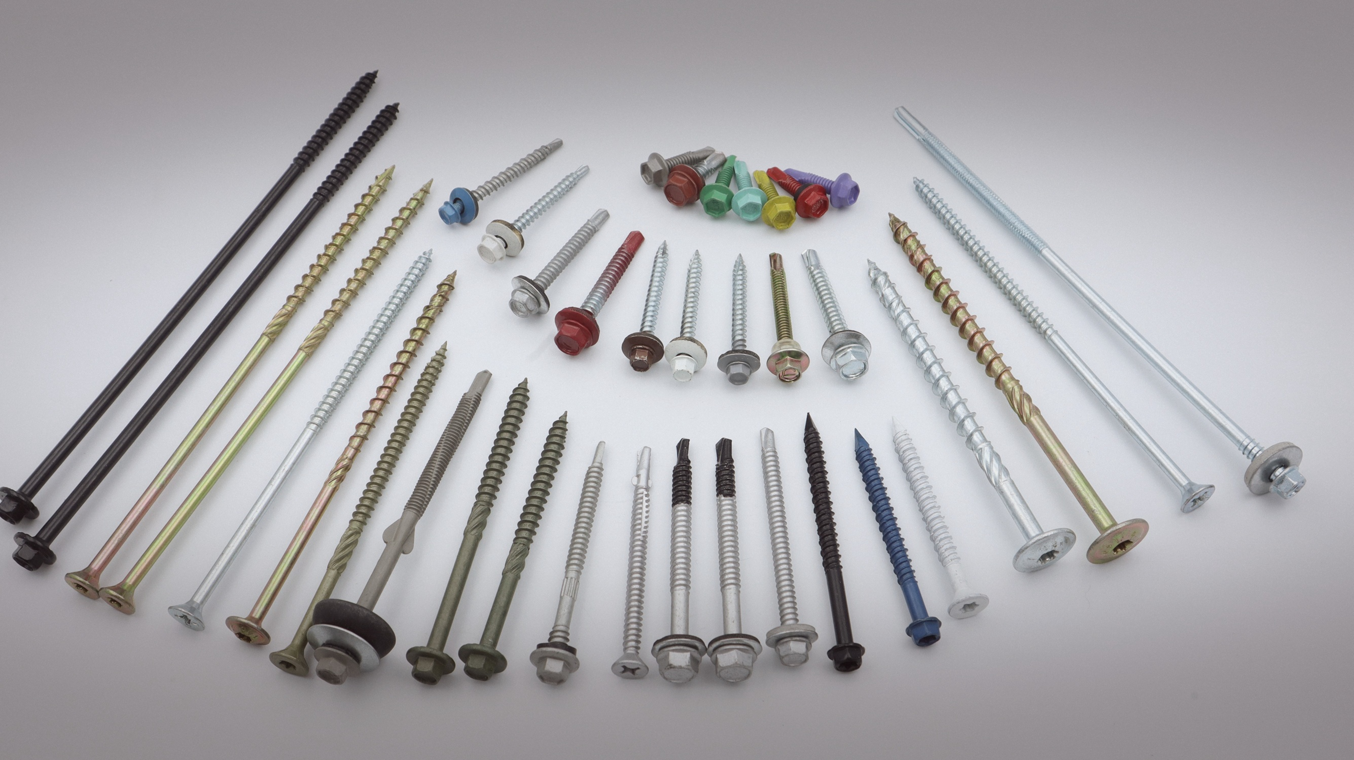 Self-Tapping Screws Self-Drilling Screws Wood Screws Hex Nuts Bolts and Washers Anchors and Threaded Rods Self-Tapping Screws Self-Drilling Screws Wood Screws Hex Nuts Bolts and Washers Anchors and Threaded Rods